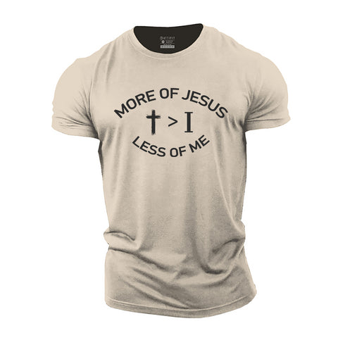 Men's More of Jesus Less of Me Cotton T-Shirt